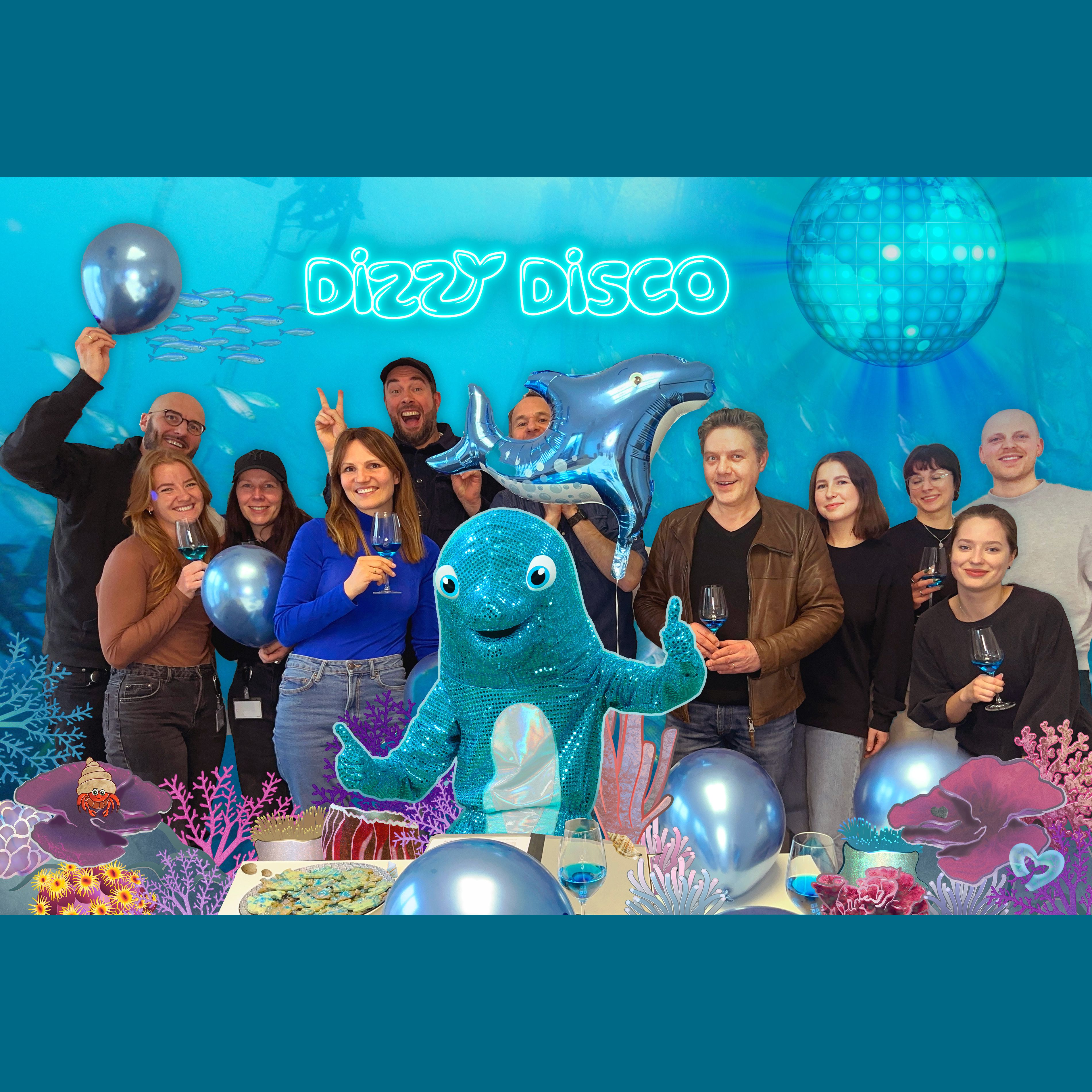Disco-Pop-Delfin Dizzy Disco unterschreibt bei Universal Music Family Entertainment