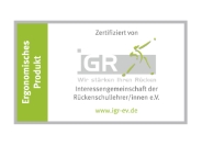 Scooli Schulranzen erhalten Prüfsiegel Ergonomisches Produkt der IGR e.V.