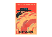 Lufthansa Vintage Travel Poster Art Collection