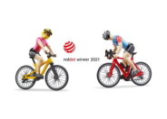 Red Dot Product Design Award für Bruder Mountainbikerin und Rennradfahrer