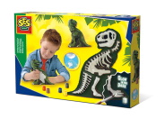 Gießen und anmalen: T-Rex mit Skelett von SES Creative