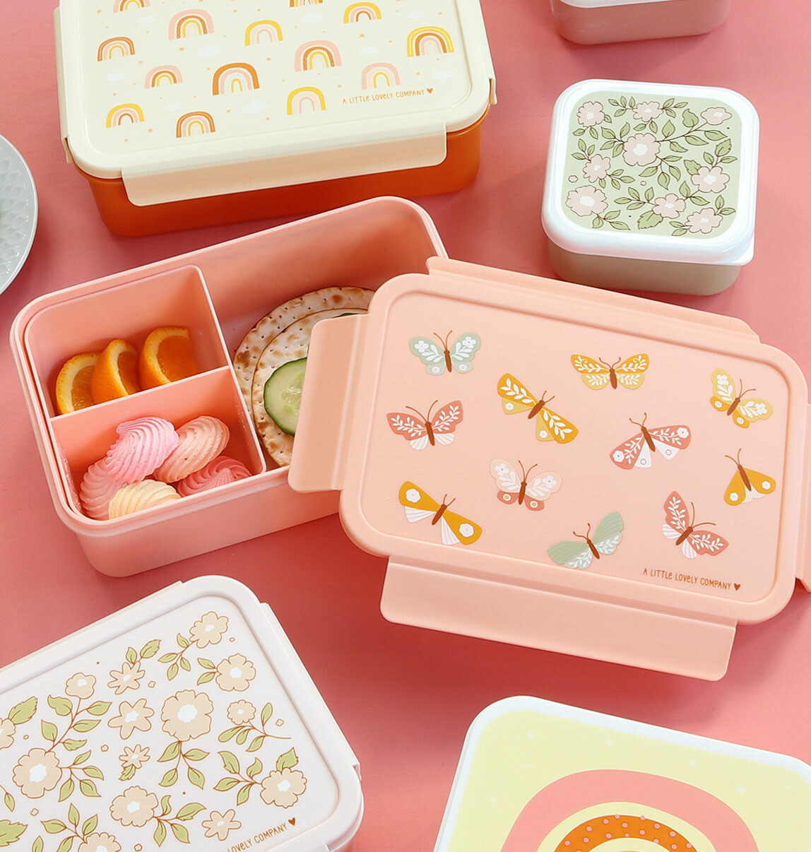 Beliebte Bento Lunchboxen in neuen fröhlichen Designs von A Little Lovely Company