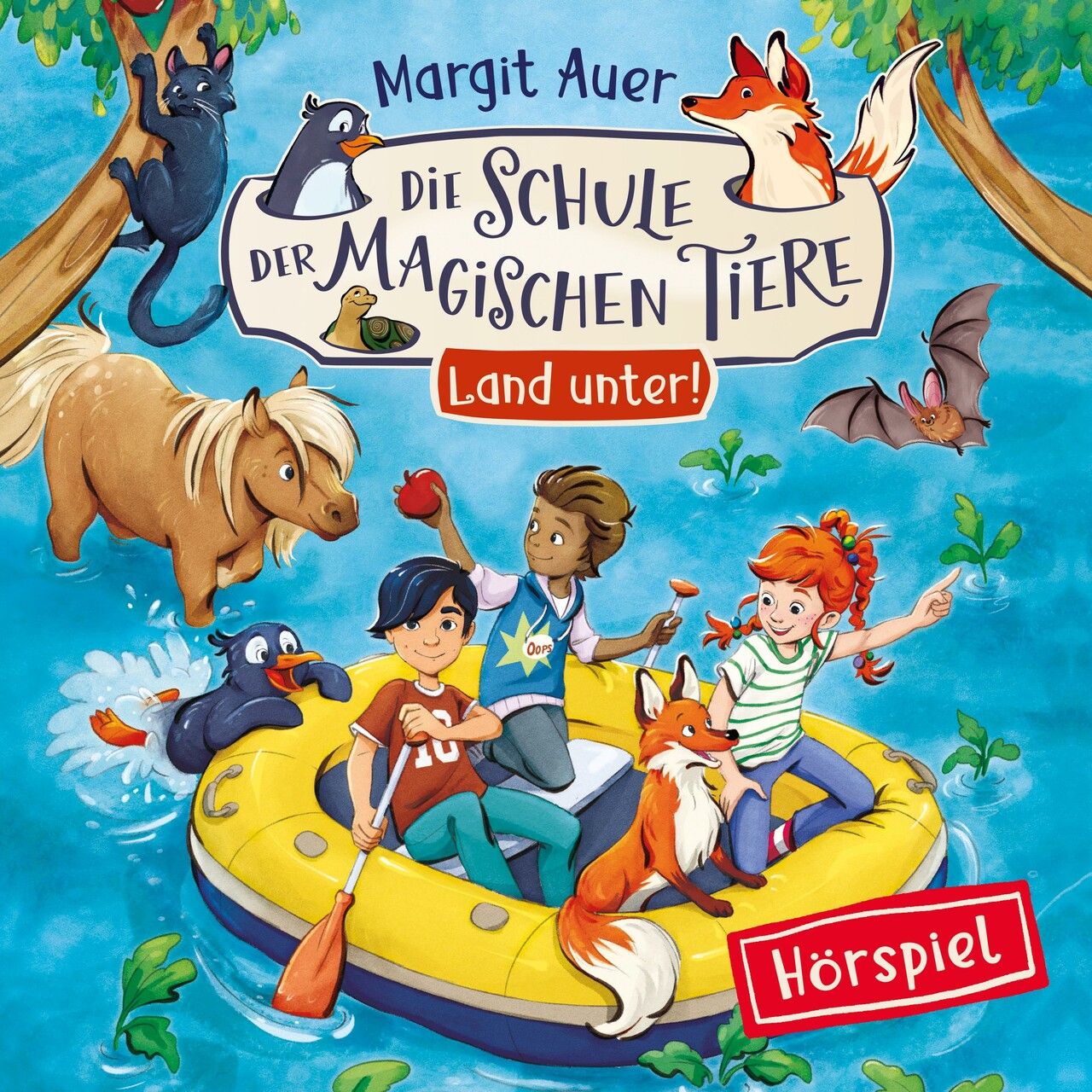 Neues Hörspiel aus der Serie "Die Schule der magischen Tiere":  "Land unter!" nach dem Bestseller von Margit Auer