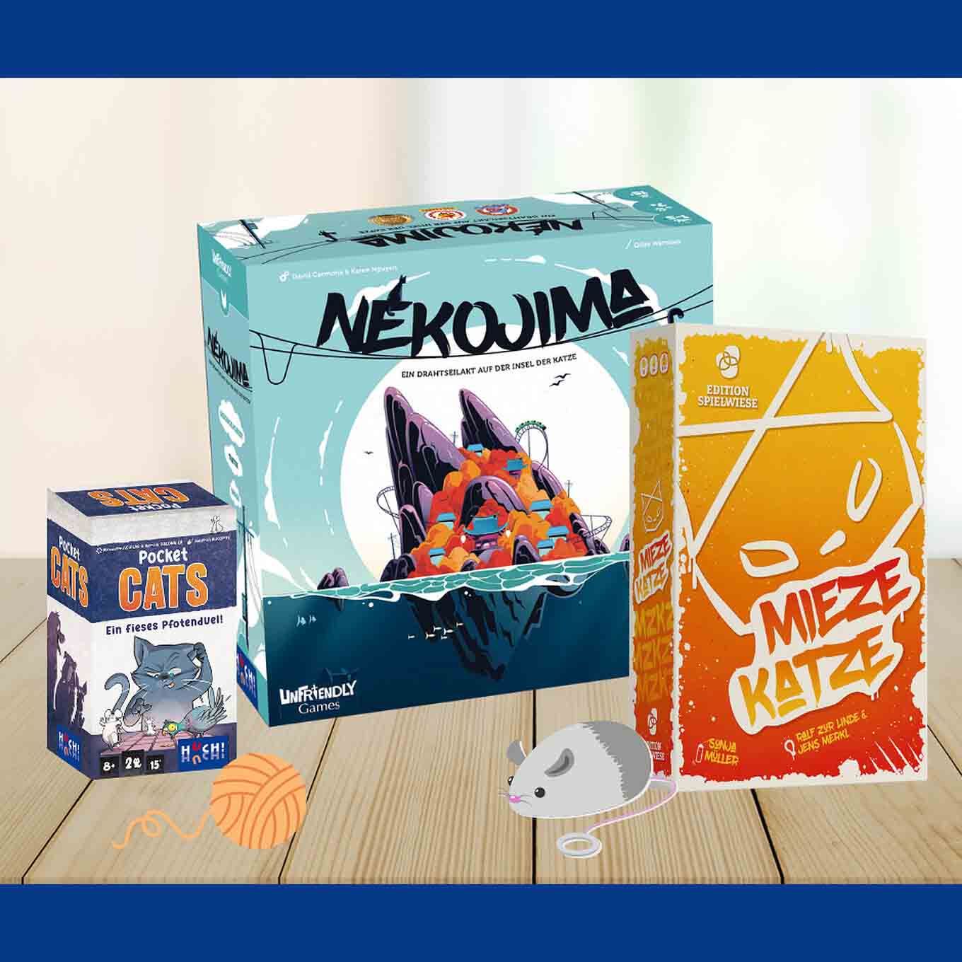 Brettspiele für Samtpfoten mit rhythmischen Schnurren