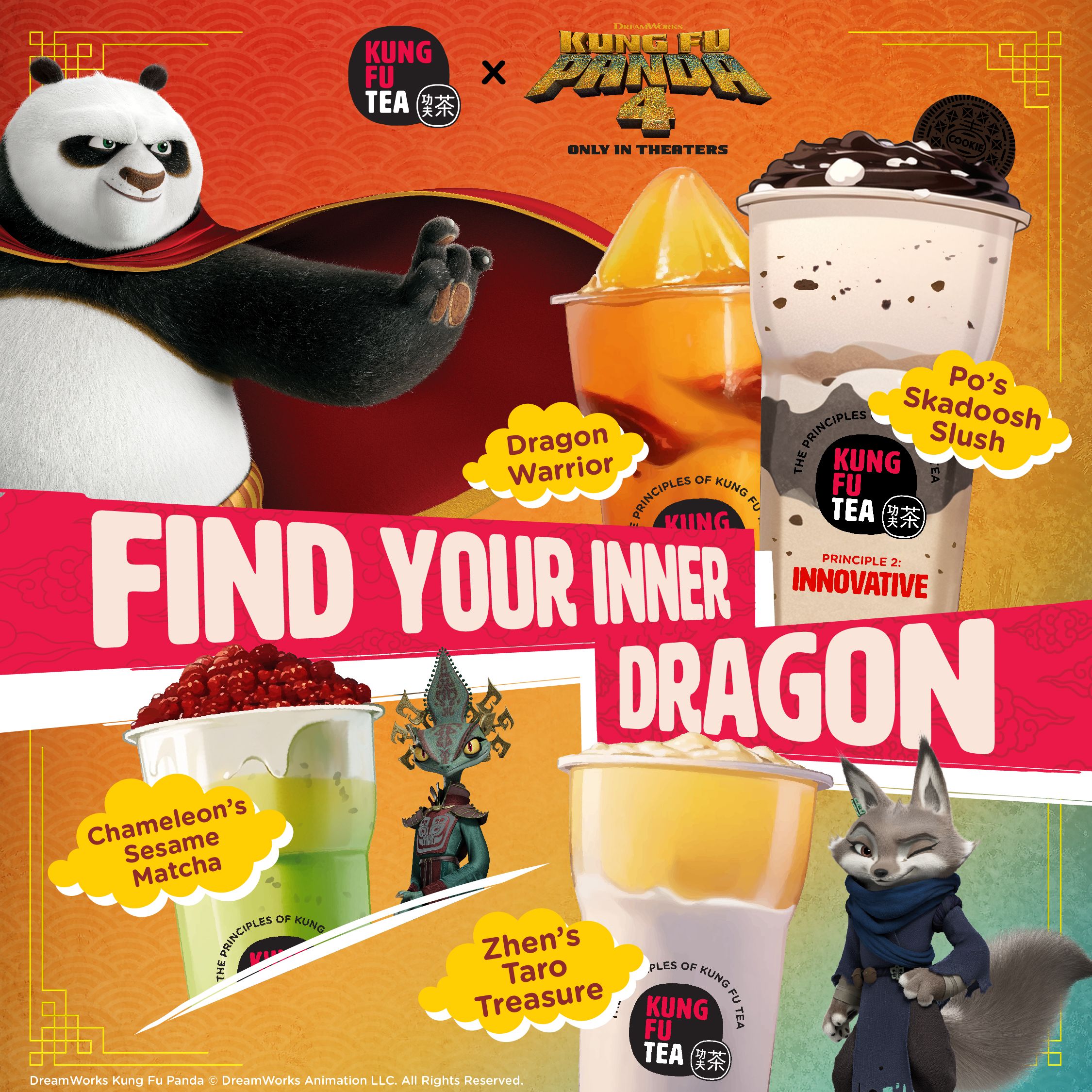 Kung Fu Tea Partners with DreamWorks Animation for Kung Fu Panda 4, in Theaters March 8