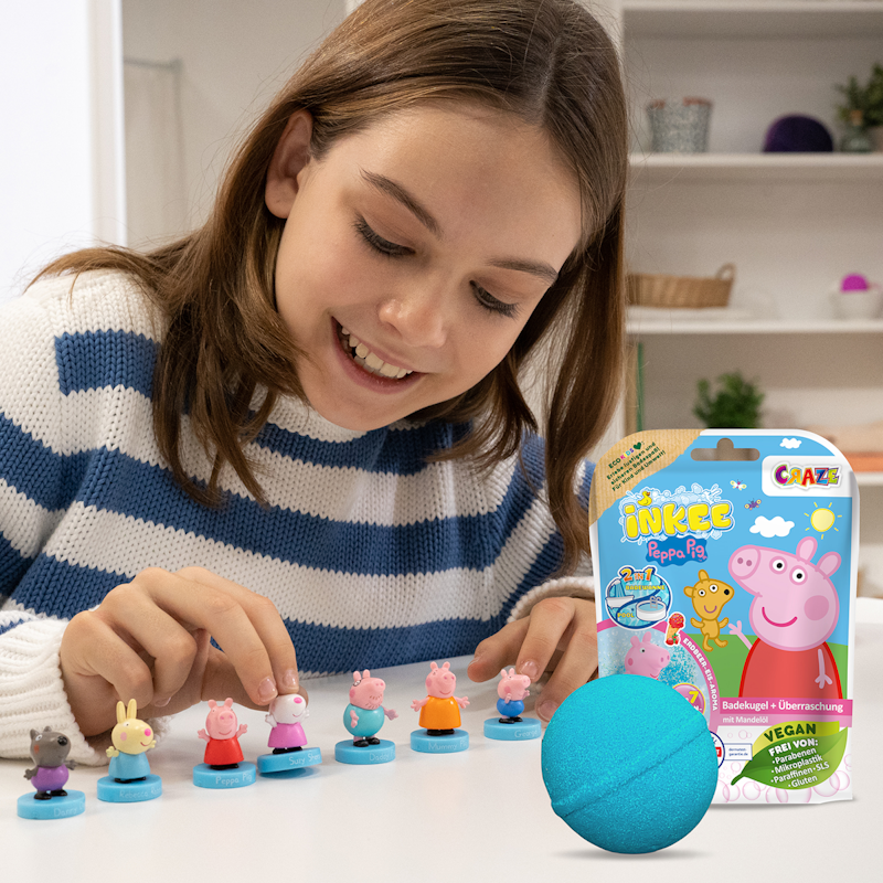 Den Inkee-Badespass gibt es jetzt auch zu Peppa Pig!