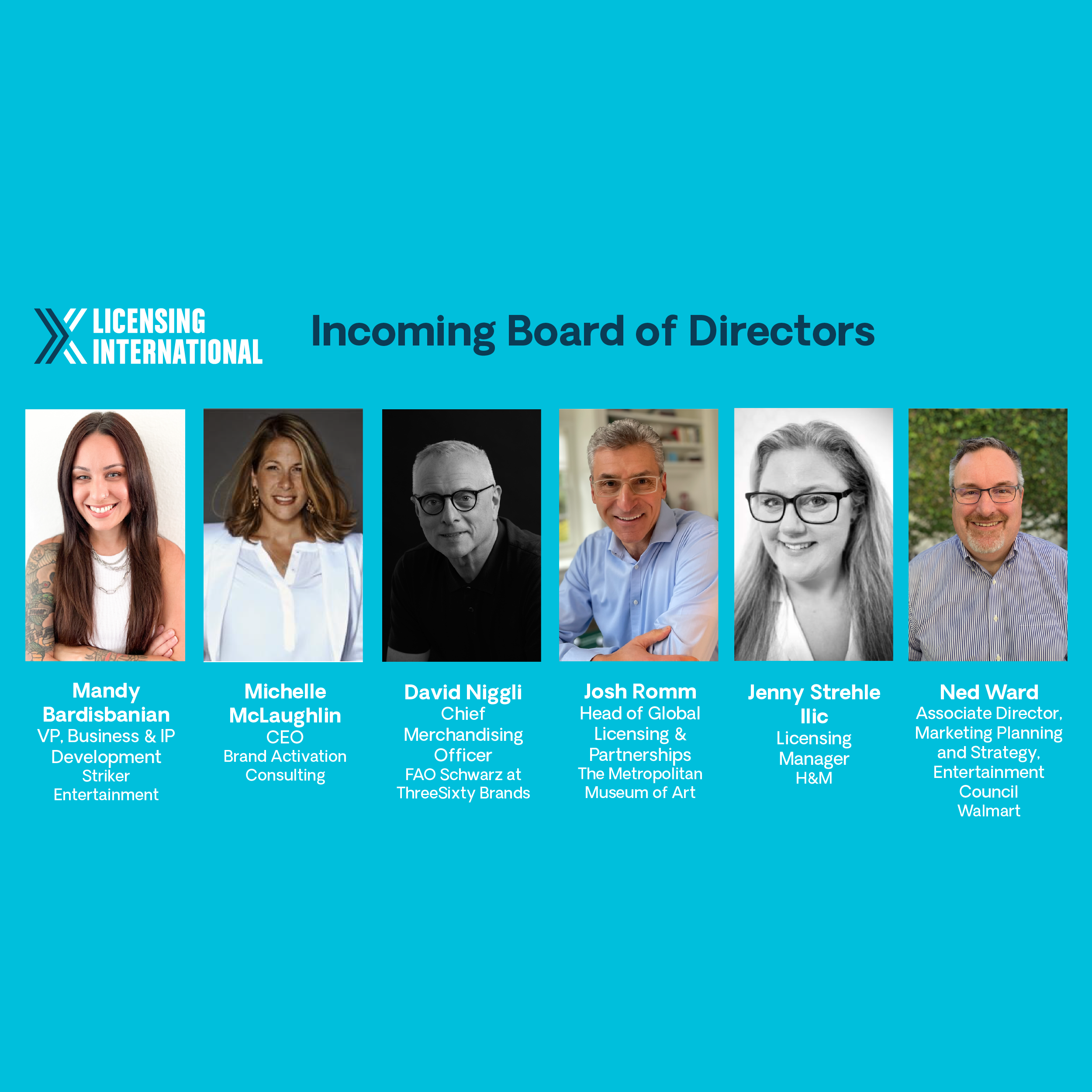 Licensing International Announces Six New Board Members