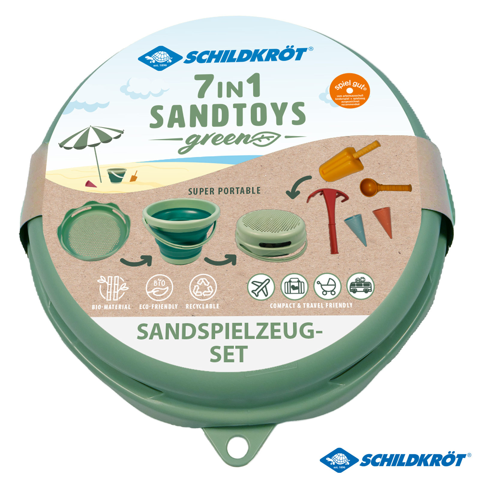 Nachhaltiges 7in1 Sandspielzeug-Set von Schildkröt