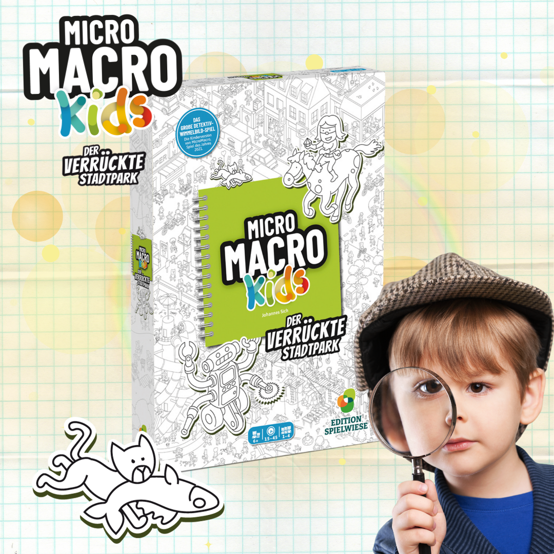 Preisgekrönter Detektiv-Spaß mit MicroMacro jetzt auch für Kinder