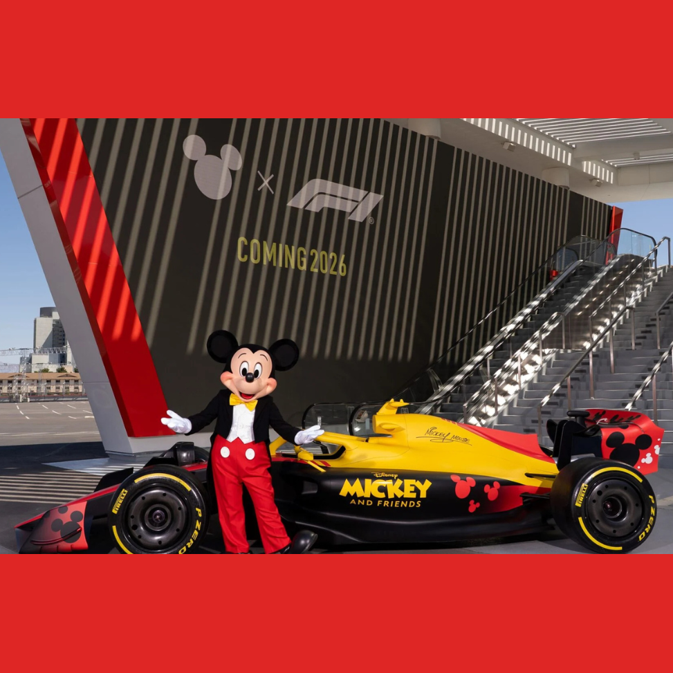 Disney And Formula 1 Unveil Collaboration With Disney's Mickey & Friends Launching in 2026