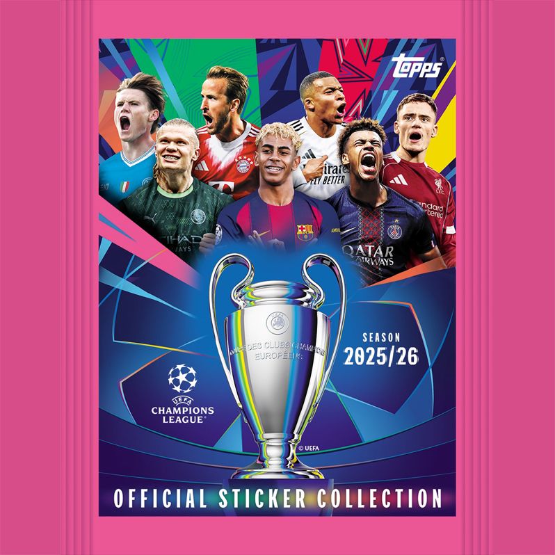 Topps bringt die offiziellen UEFA Champions League Stickerkollektion 2025/26 in den Handel