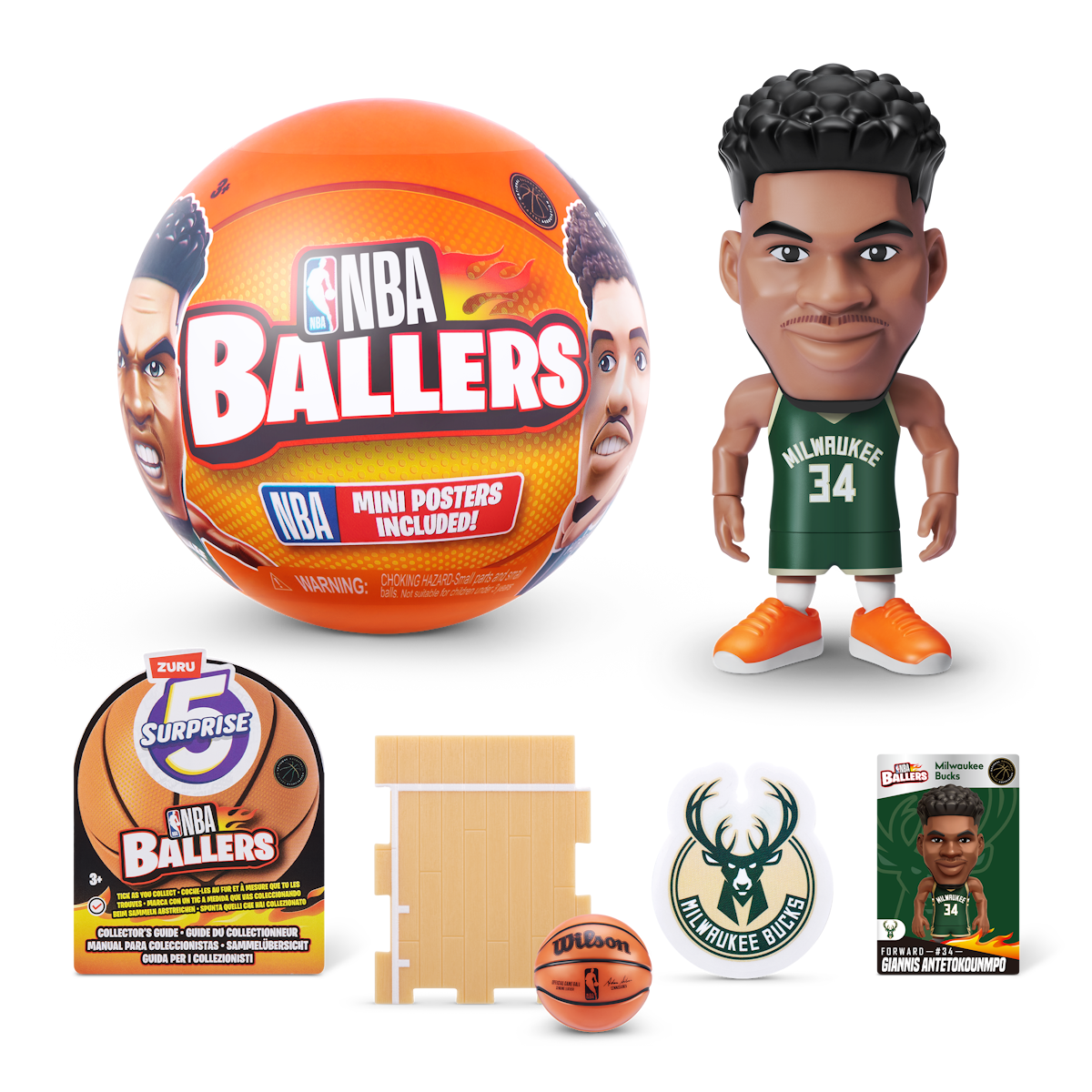ZURU 5 Surprise NBA Ballers – NBA Basketball-Helden im Miniatur-Format