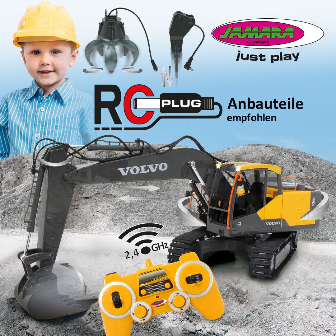 Baggern mit Niveau – Der Volvo EC160E von Jamara