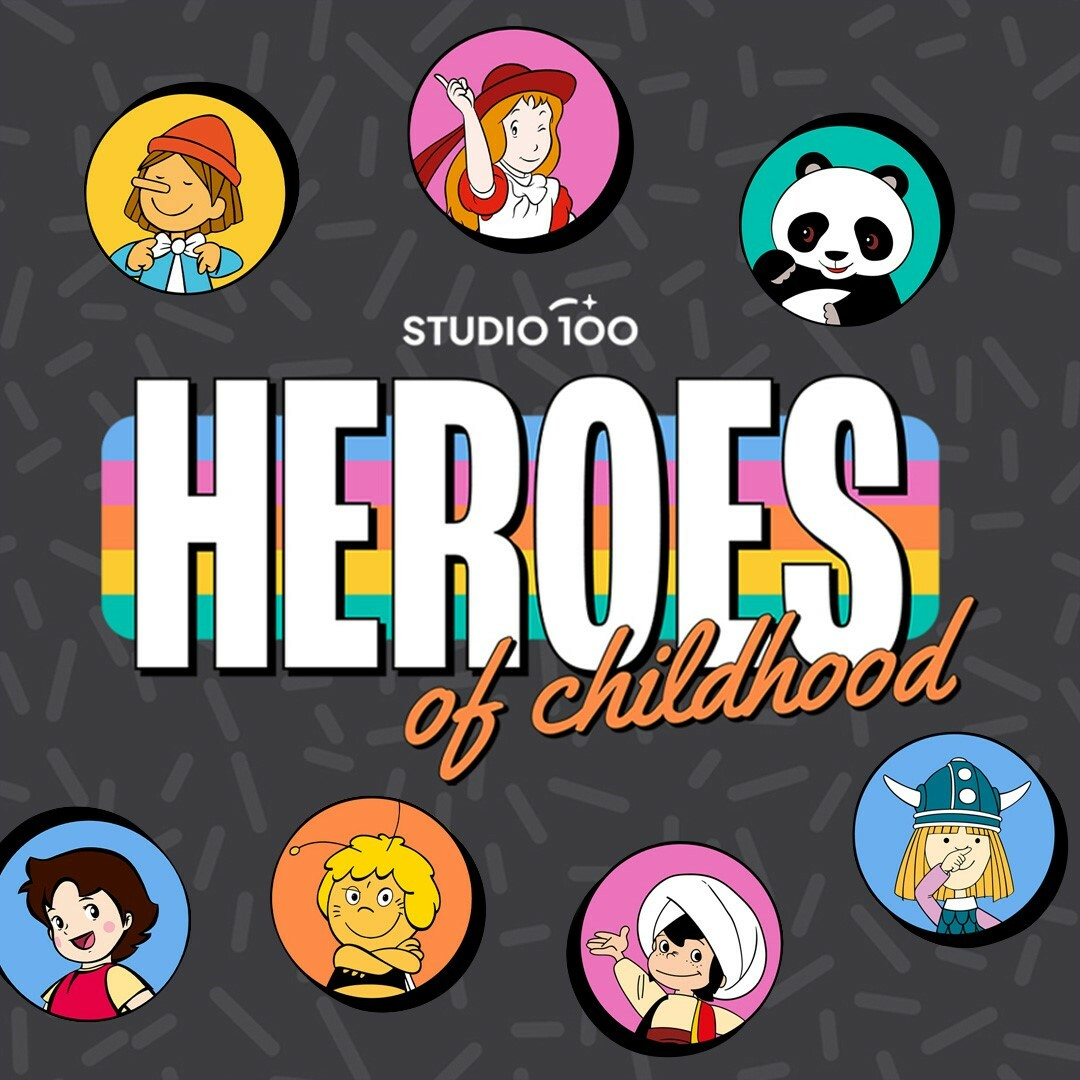 Nostalgie trifft auf Moderne: Studio 100 International startet "Heroes of Childhood" YouTube-Kanal