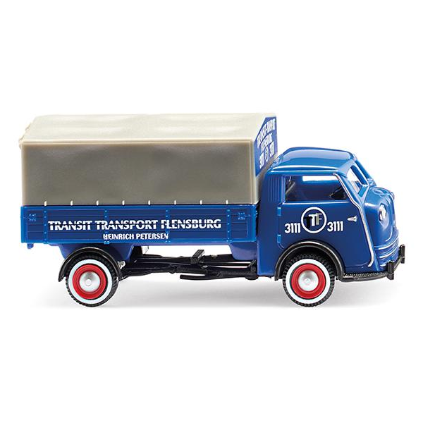 Die Wiking Tempo Matador Hochpritsche "Transit Transport Flensburg“ bringt eine Formneuheit mit sich