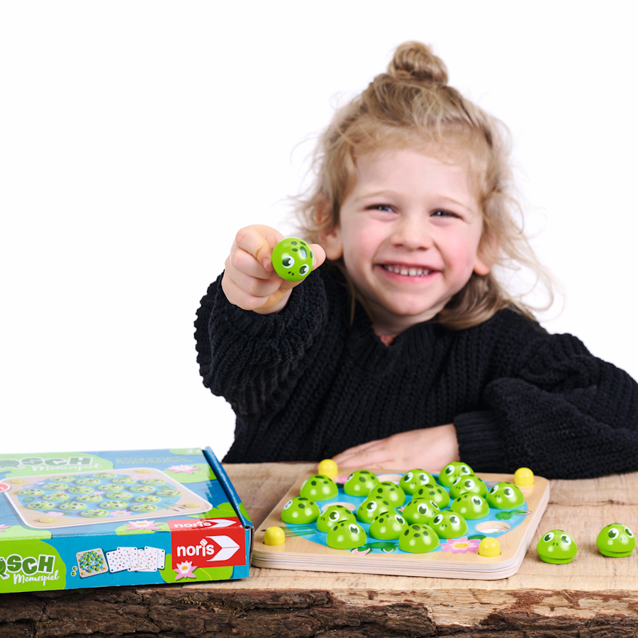 Erstes Spielen - Mein Frosch Memospiel von Noris