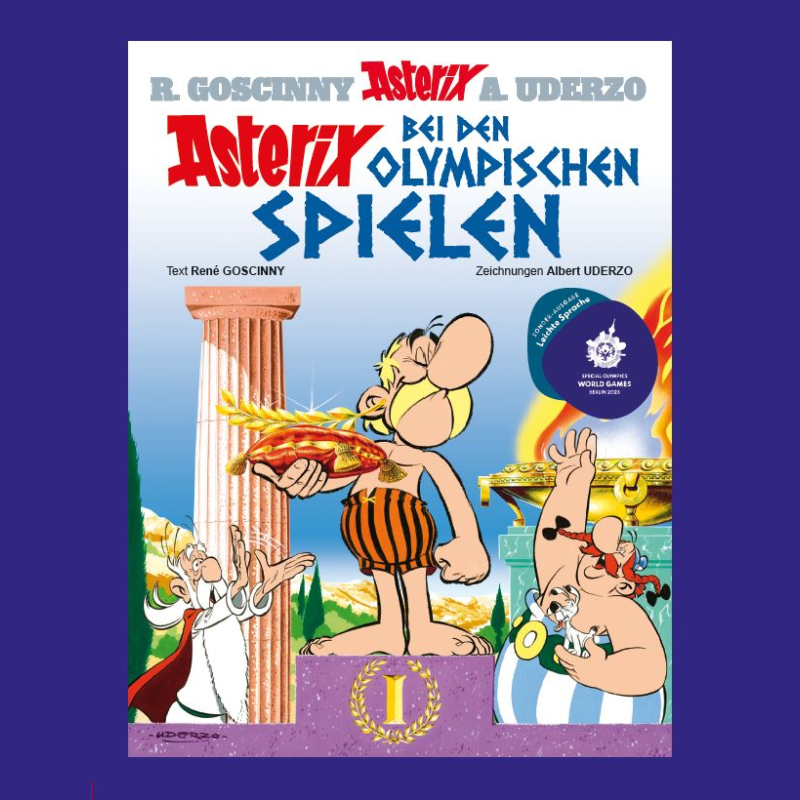 Asterix und Obelix mit Sonderausgabe bei den Special Olympic World Games