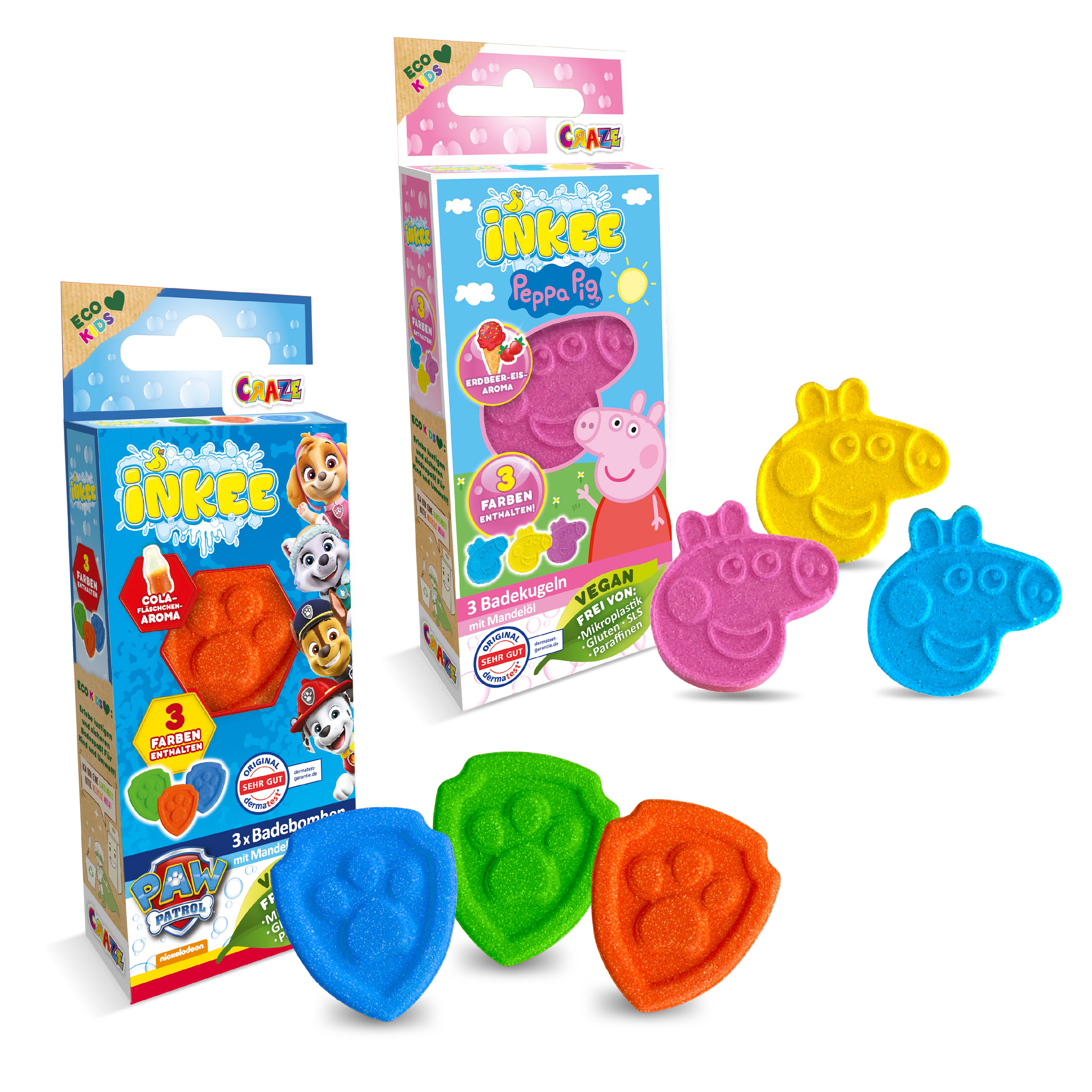 Weiterer Inkee-Badespass für Peppa Pig und Paw Patrol!