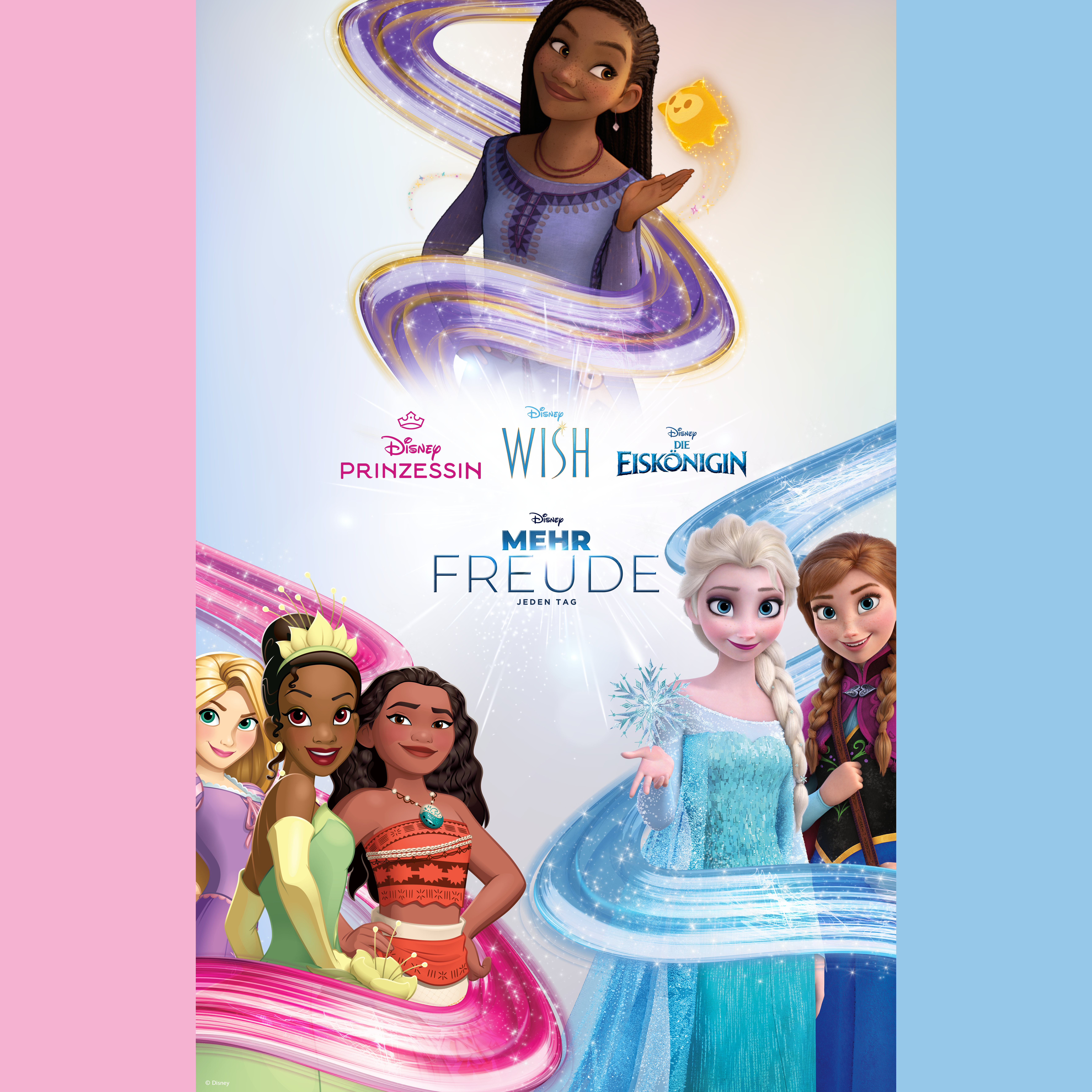 Mit Disney Prinzessin, Die Eiskönigin und Wish den Zauber des Alltags erleben