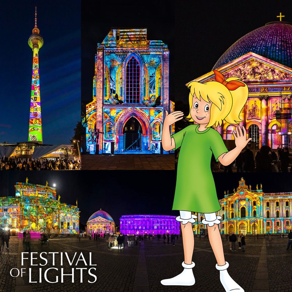 Bibi Blocksberg beim „Festival of Lights Berlin“