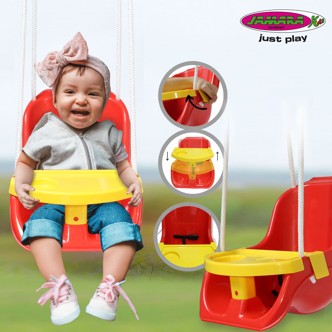 Das Baby ist in der Babyschaukel Comfort Swing gut aufgehoben