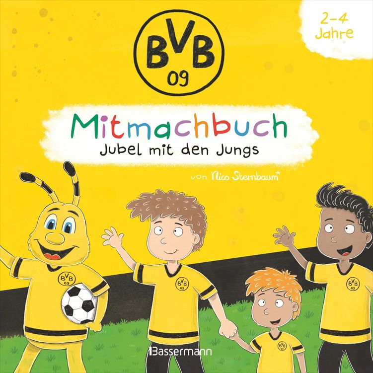 Neues Lizenzprodukt von Borussia Dortmund: Interaktives BVB Mitmachbuch für kleine Fans