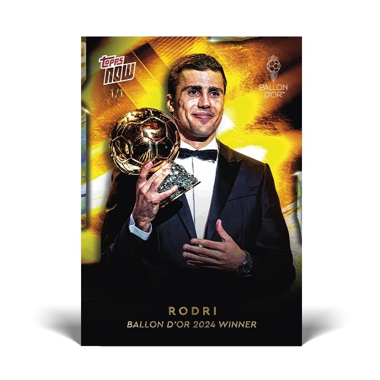 Topps präsentiert die limitierten Ballon d’Or Topps NOW Trading Cards