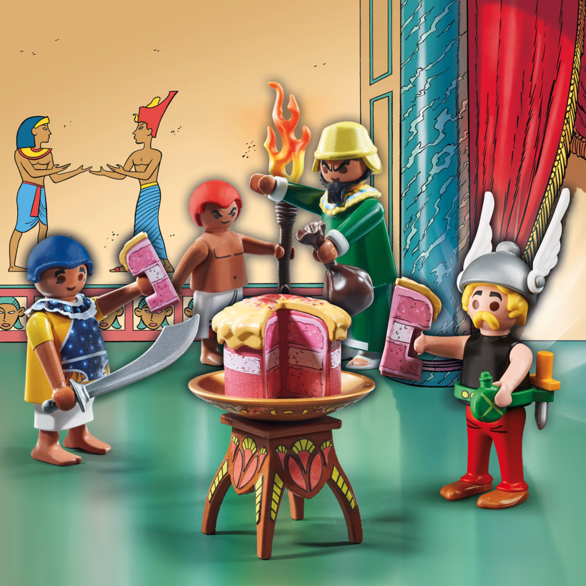 „(K)eine Nase, sage ich euch“:  Asterix und Obelix treffen Kleopatra Playmobil-Format