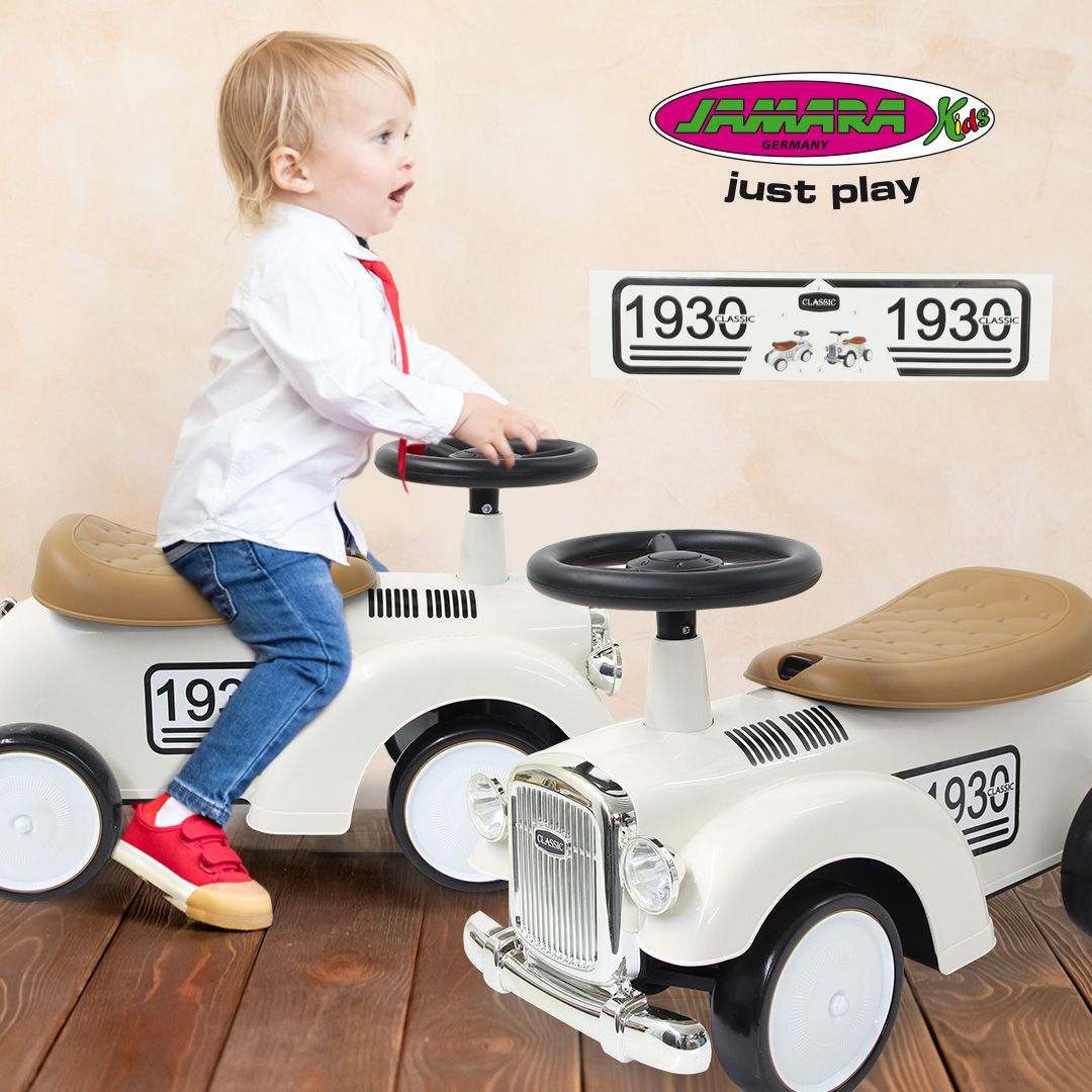 Kleine Entdecker auf Tour: Der JAMARA Classic Car Rutscher für Kinder ab 12 Monaten