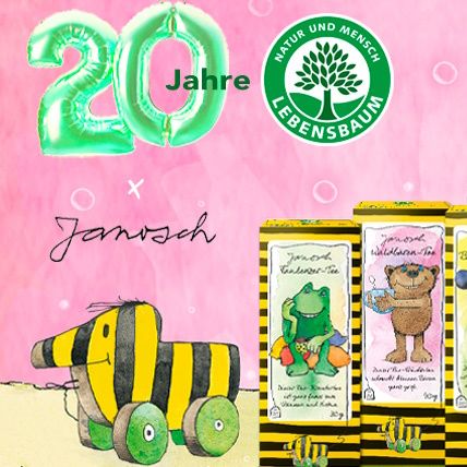Janosch x Lebensbaum: 20 Jahre Kindertee in Bioqualität!
