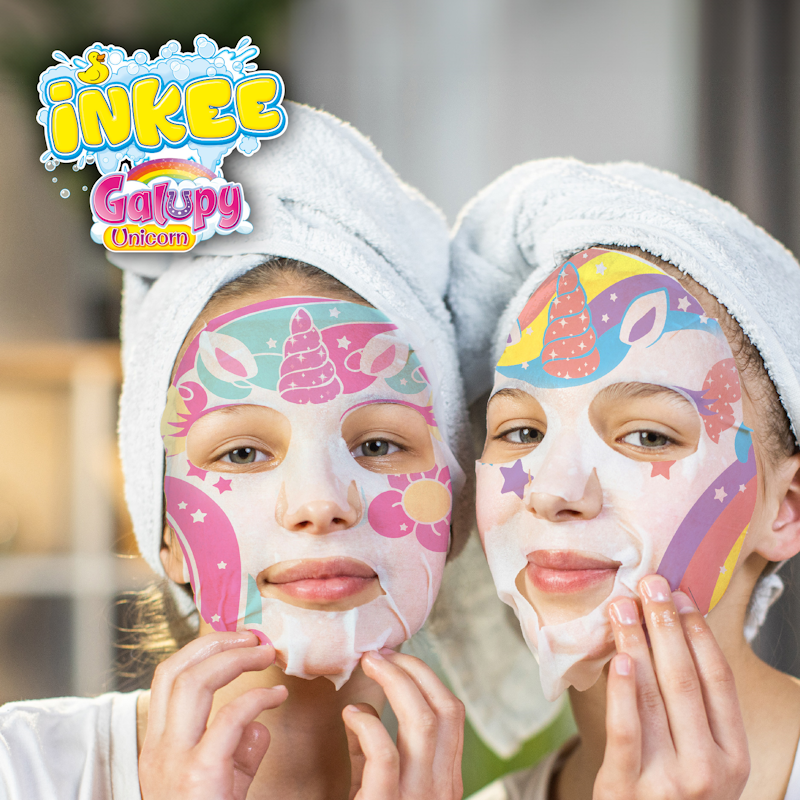 Jetzt Neu: Die Inkee Galupy Unicorn-Gesichtsmaske für Kinder!